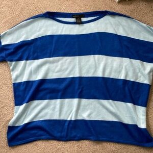 blue striped soft sweater/tshirt